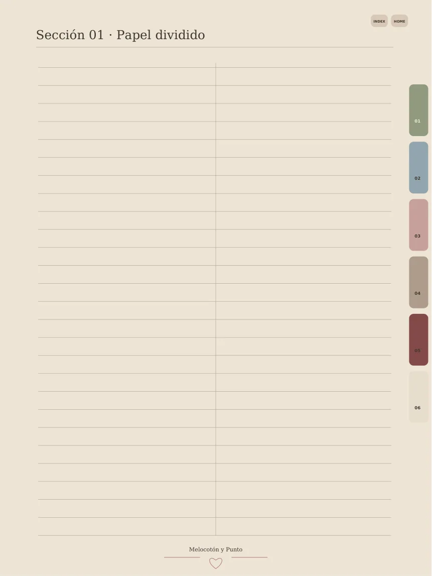 Papel dividido original Vichy Sage