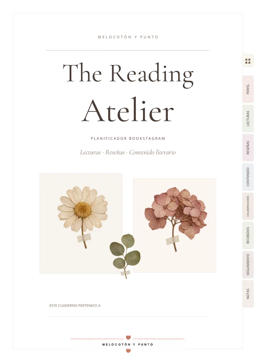 Portada original de The Reading Atelier
