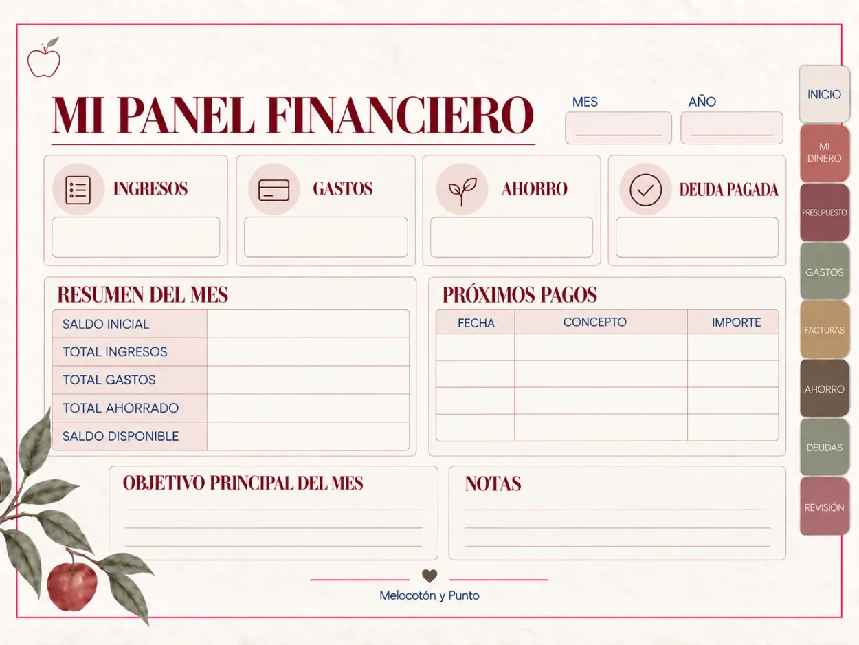Página original: Panel financiero