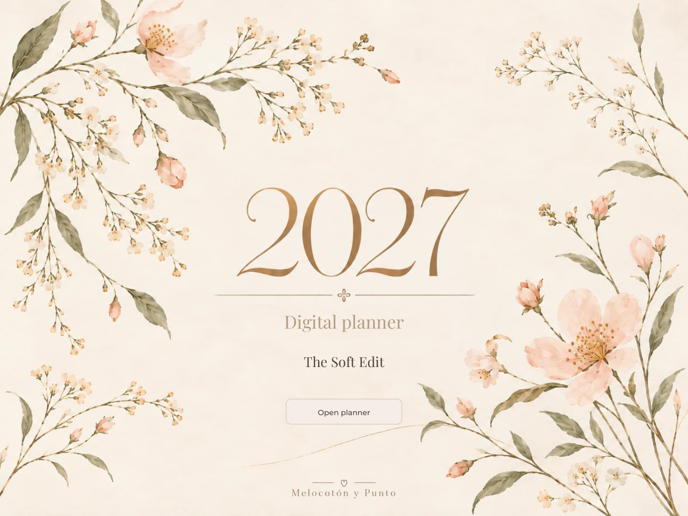 Portada original de The Soft Edit 2027, extraída del PDF de la agenda